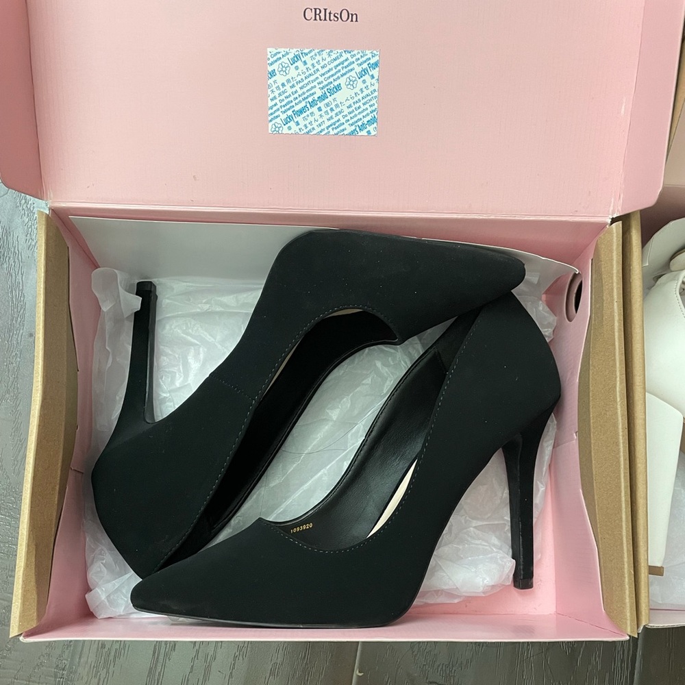 Black stilettos